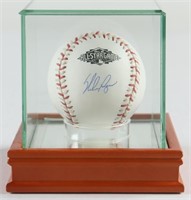 Autographed Nolan Ryan Baseball Display