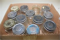 BOX OF BABY FOOD JARS