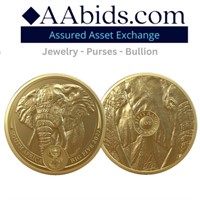 1oz Gold .9999 Big 5 Elephant Coin - Series I