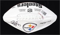 Autographed Troy Polamalu Steelers Football