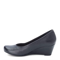 Size 9W Clarks Women's Flores Tulip Shoe, Black