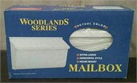 Woodlands Series White Mailbox