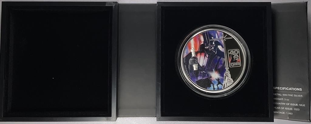 2023 Silver 3oz Star Wars - OGP