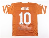 Autographed Vince Young Stat Jersey