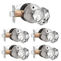 Knobonly 5 Pack Privacy Door Knobs Interior,