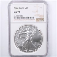 2022 Silver Eagle NGC MS70