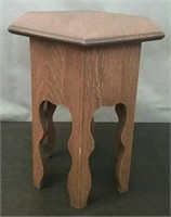 Small Wood Accent Table, Approx. 14"×16"×17 1/2"