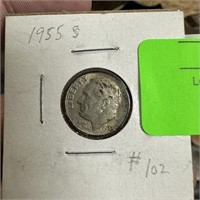 1955-S ROOSEVELT SILVER DIME