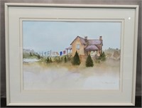 Framed Water Color by Toni Roovaart 25 1/2" x 20"