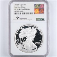 2020-S Proof Silver Eagle NGC PF70 UC