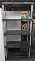 Rubbermaid 5 Shelf Unit. 35.5"x17.5"x72"