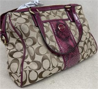 Coach original purse brown and burgundy, like new