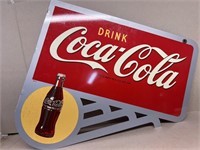 Coca-Cola double sided flanged sign limited at