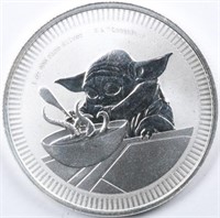 2022 Silver 1oz Grogu - "Baby Yoda"