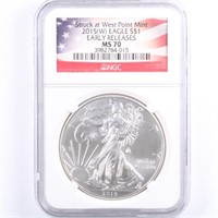 2015-(W) Silver Eagle NGC MS70