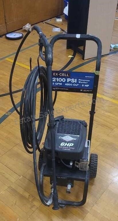 Ex-Cell Portable pressure washer with 6hp B&S