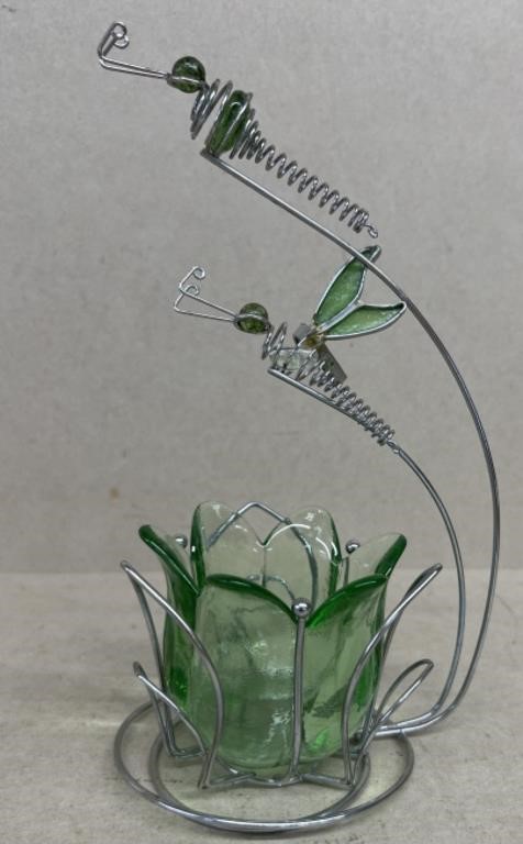 Butterfly tulip dish figures