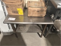 30" by 30" S.S Equipment Stand W/ Hanging Rack