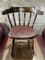(24) Barrel Style Wooden Chair / Seating