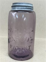 Purple mason jar