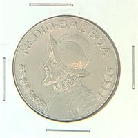 Collectible Coin Panama 1973 1/2 Balboa