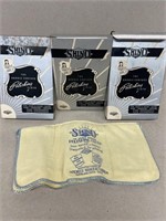 (3) vintage polishing cloth for gold silver or