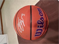 Lebron James Signed Lakers Basketball w/COA