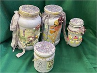 Painted jars