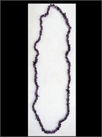 40" AMETHYST STONE NECKLACE