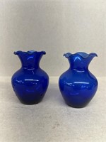 Cobalt blue vases