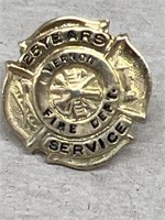The VERNON Texas fire department service pin