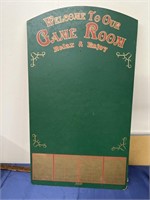 Welcome to our game room players board-NO SHIPPING