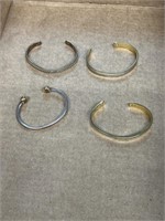Gold electroplate bracelets