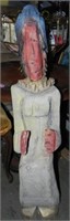 Approx 5ft Log Carved Folk Art Statue