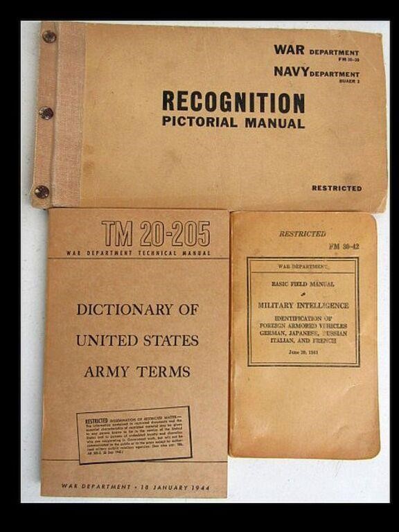 LOT OF ARMY/NAVY REFERANCE MANUALS