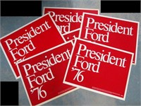 LOT OF 1976 FORD FOR PRESIDENT NOS YARD SIGNS