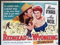 1953 MOVIE POSTER - RED HEAD FROM WYOMING