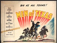 1942 MOVIE POSTER - MEN OF TEXAS