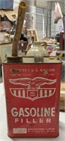 Vintage Eagle No 1001 One Gallon Gasoline Can