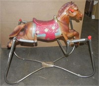 1950-60's Plastic Bouncy Horse Ride On Toy