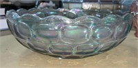 Vtg Federal Carnival Glass Scalloped Bowl