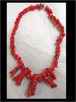 VERY NICE RED CORAL NECKLACE