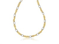 14 Kt Fancy Link Chain Necklace