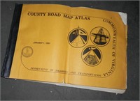 1981 Commonwealth of Virgina County Road Map Atlas