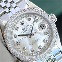 Rolex Men Datejust 1.80 Ct Diamond Watch