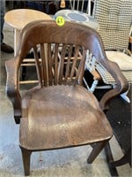 Oak Arm Captains Chair