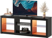 WLIVE Entertainment Center with Glass Shelves