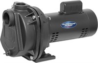 1.5 HP Cast Iron Lawn Irrigation Pump, Black