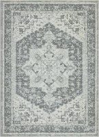Vintage Persian Rug for Living Room 5'x7', Grey