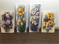 Painting on wooden boards